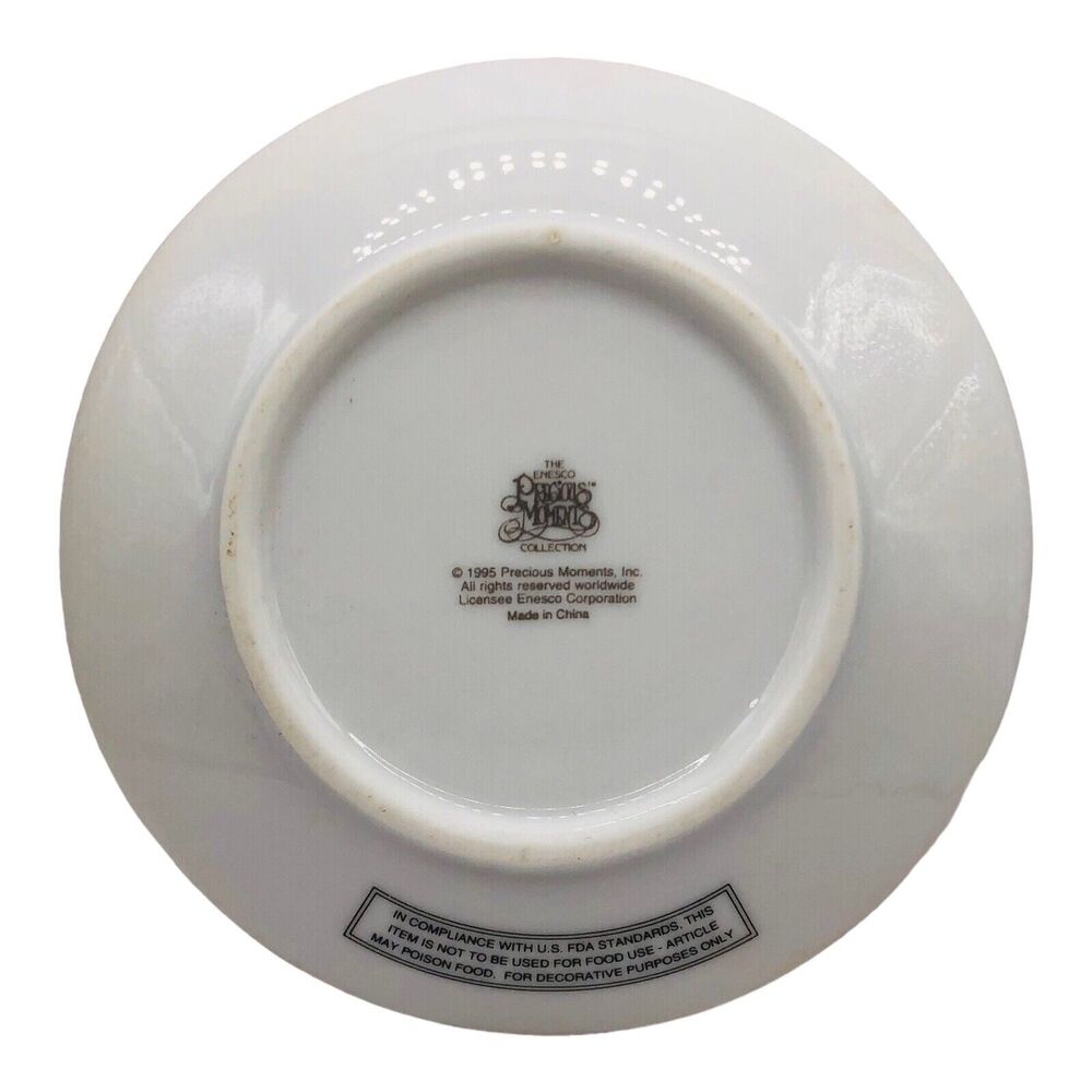 Precious Moments Trinket Dish Plate 'Touched So Many Hearts' Hero Friend Teacher - Picture 2 of 4